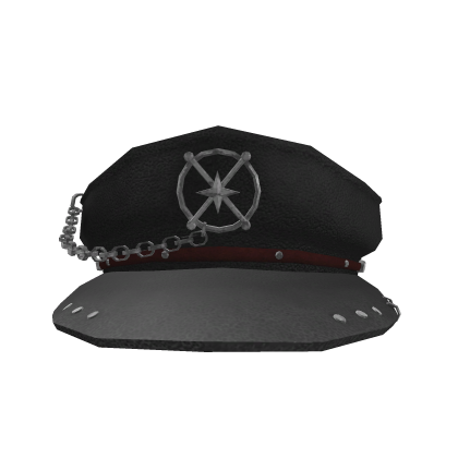 Goth Black Captian Hat  Roblox item