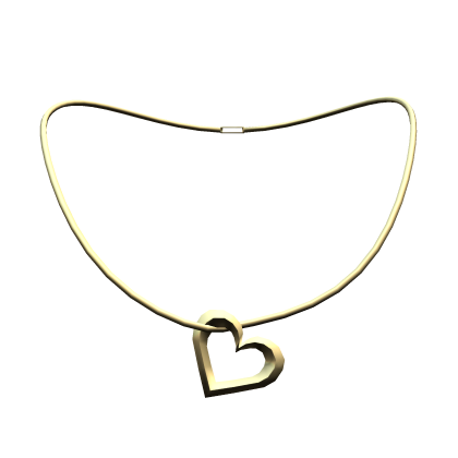 Gold Hanging Heart Necklace (3.0)