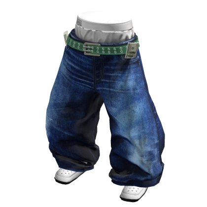 Y2K Money Sagging Jeans(Dark_Blue)