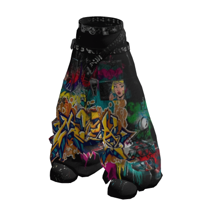 Y2K Urban Graffiti Pop Baggy Pants