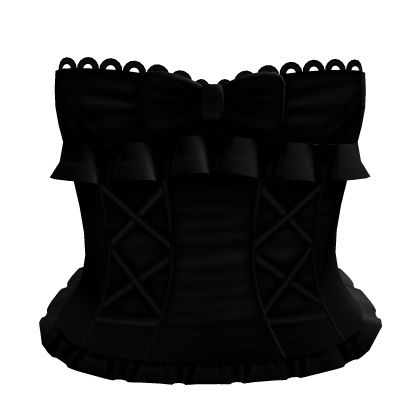♡ cutesy ruffled black dress
