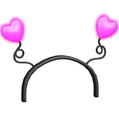 * EMISSIVE * Glowy Heart Bopper Headband Roblox item