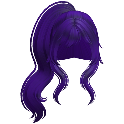 Cute Pretty Wavy Side Hair (Purple)