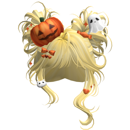 Spooky Halloween Pumpkin Buns  (Yellow)