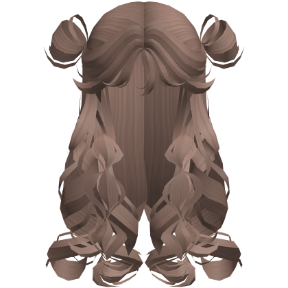 Curly Poofy Princess Doll Hair Light Brown Roblox item