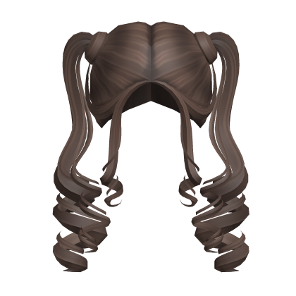 -',ৎ Preppy Curly Pigtails in Light Brown