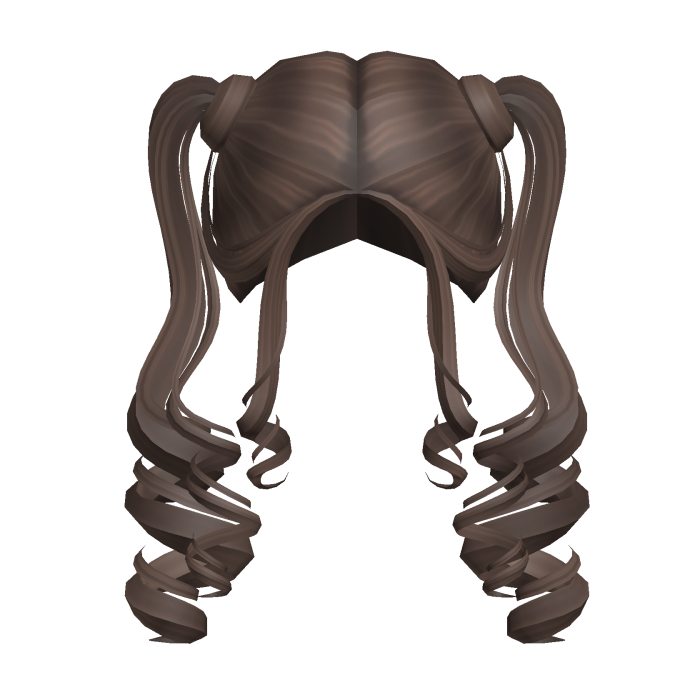 -',ৎ Preppy Curly Pigtails in Light Brown