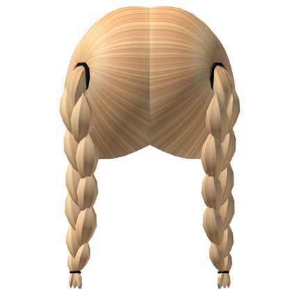 Blonde Braided Pigtails Roblox item