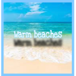 Warm beaches