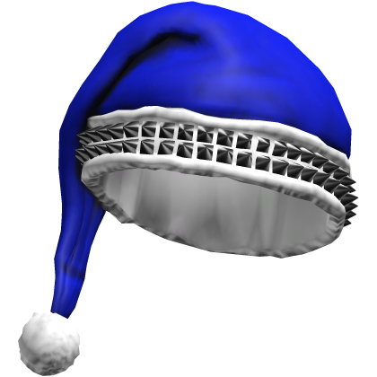 Blue Studded Santa Hat Roblox item
