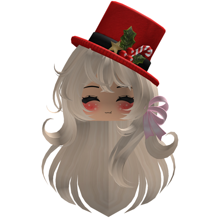 Beautiful Christmas hat hairstyle bow (Blonde)