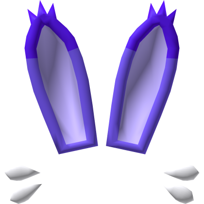 Purple Bunny Ears w/ Whiskers Roblox item