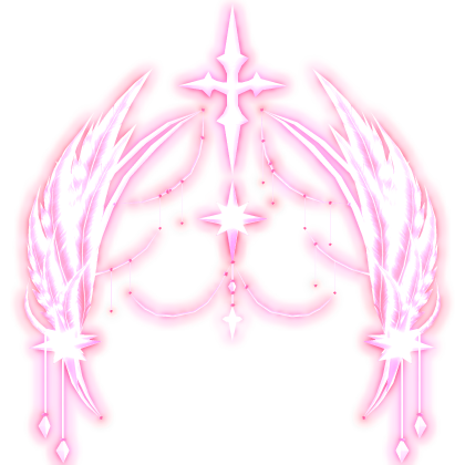 ☁️ GLOW Celestial Angel Feather Halo Cute Pink