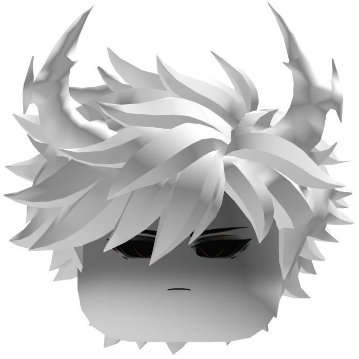 White Hair With Demon Horns