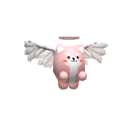 Shiba Inu Angel Buddy (Pastel Pink)