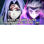 Rider vs saber