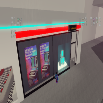 Vaporwave Radio Shack Roblox decal