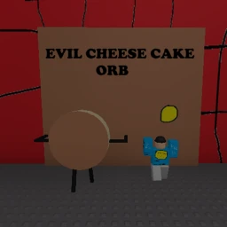 evil cheese cake orb icon
