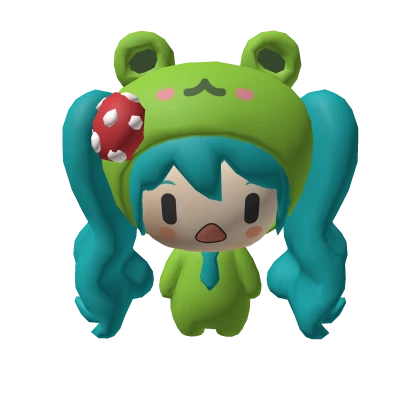 Hatsune Miku Frog Backpack | Roblox Item - Rolimon's