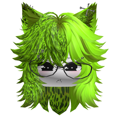 Moe Furry Wolfcut (Neon Leopard)