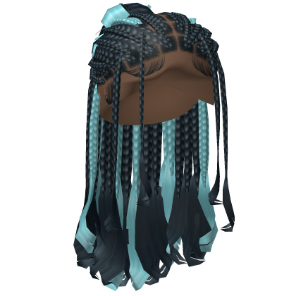 French Curl Braids [Aqua Blue] Roblox item