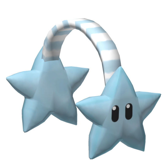 [NEW 🚨] Baby Blue Super Cute Star Face Earmuffs