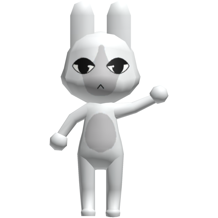 Lobby Bunny on your Back (Animal Hospital)