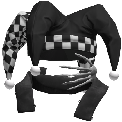 Black Jester Clown Hat Vkei Emo Dashie