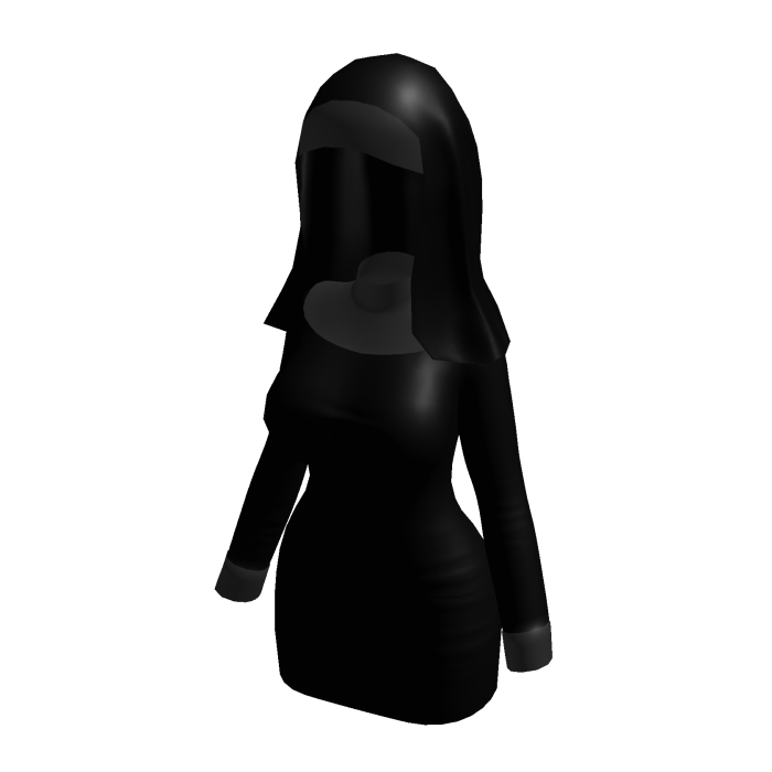 All Black Nun Costume Dress