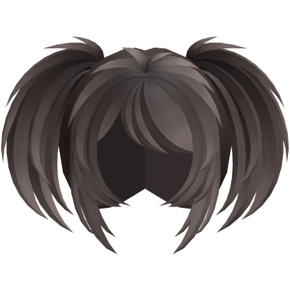 emo vkei moe fluffy pigtails brown fade