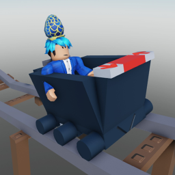 Cart ride into Blue Fabergé egg for a badge.