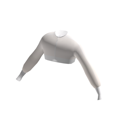 Fitted Two Stripe Crop Jacket White thumbnail