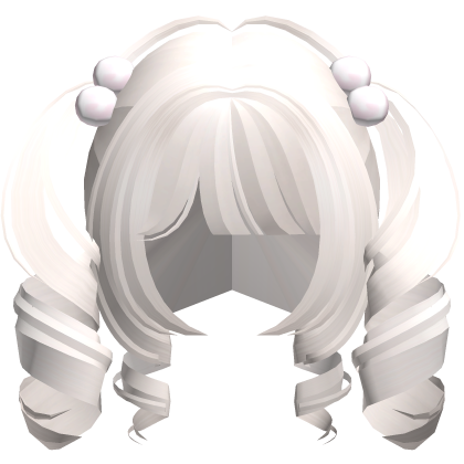 ♡ : cute short curly doll pigtails in blonde Roblox item