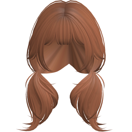 Ginger Hair Cutesy Girl Pigtails  Roblox item