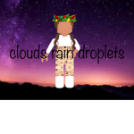 clouds rain droplets