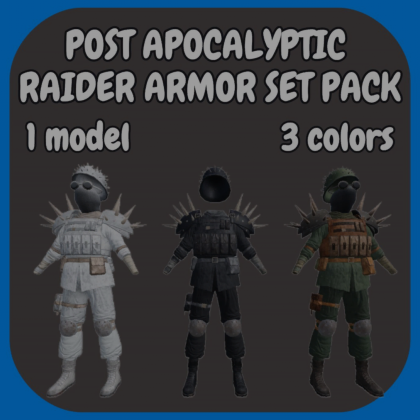[Layered] Post apocalyptic raider armor set