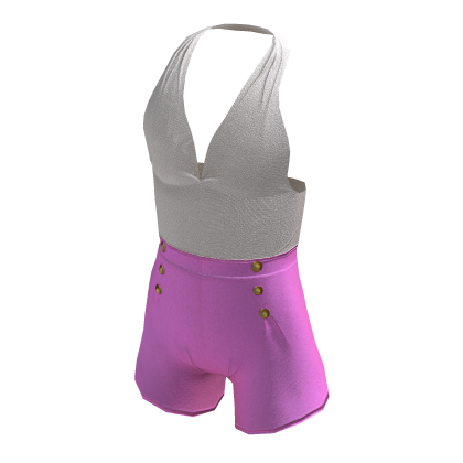 BB One Piece Cute Jumper White Pink