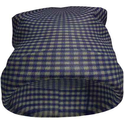 Blue Houndstooth Vintage Beanie