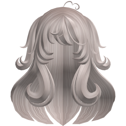 ୨ৎ Sweet Ash Fluffy Long Hair With Pigtails