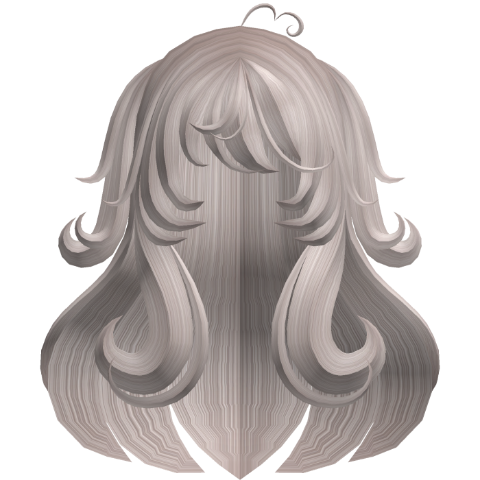 ୨ৎ Sweet Ash Fluffy Long Hair With Pigtails