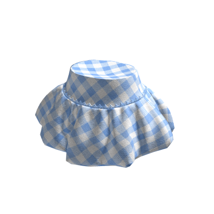 ✨ Blue Gingham Balloon Skirt Igari Jumino thumbnail