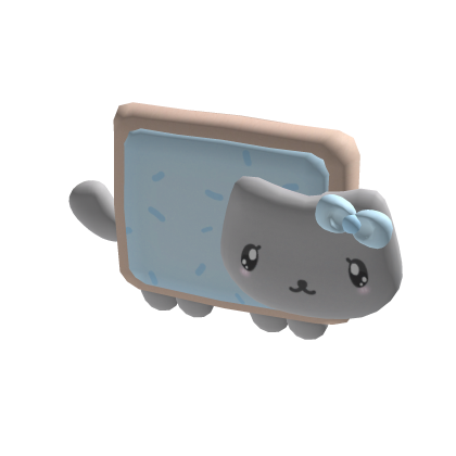 kawaii sweet breakfast cat plushie (blue)