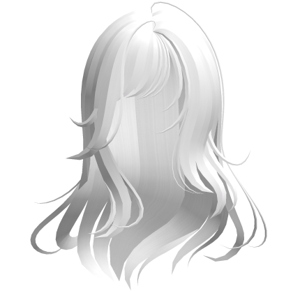 messy moe windy ethereal long hair white