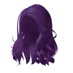 Purple Flowy Summer Hair