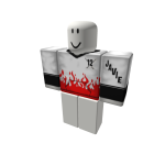 Javie's Flame Hoodie (White)