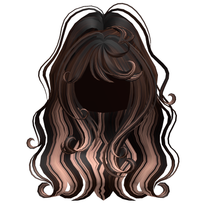 Fluffy Curly Ponytail Brown & Highlights Roblox item