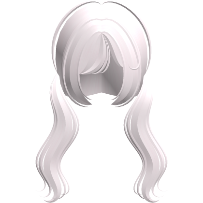 (˶ᵔ ᵕ ᵔ˶) sweet pink wavy fluffy low pigtails Roblox item