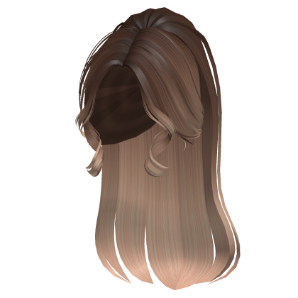 Elegant sleek Ponytail in Brown Ombre Roblox item