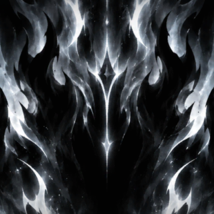 White Black Anime Flame Aura Dark Emo Background