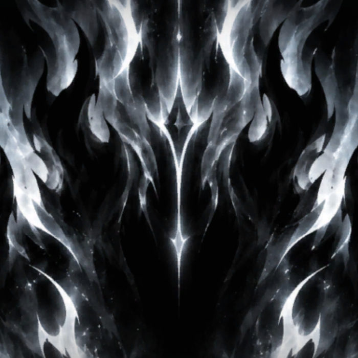 White Black Anime Flame Aura Dark Emo Background